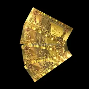 ディルハム1000ドバイ紙幣高品質高貴でエレガントな金箔
