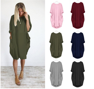 Trending Hot Style 5XL abito tascabile da donna abito Casual a maniche lunghe allentato - Product Image 6