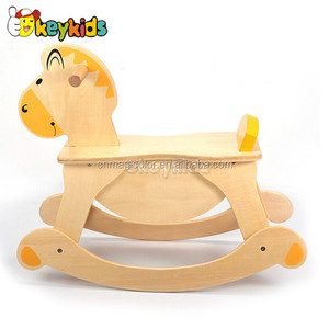 Gros style de bande dessinée en bois <span class=keywords><strong>girafe</strong></span> forme premier cheval à <span class=keywords><strong>bascule</strong></span> pour les tout-petits W16D025 - Product Image 3