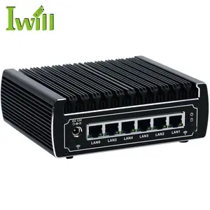 Không Quạt 6 Lan Mini Máy Tính Bảng IBOX-501 N13 Pfsense Tường Lửa Thiết Bị Với 4 * USB3.0