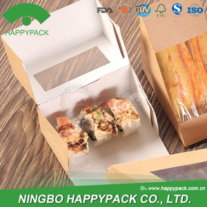 Hộp Giấy Kraft Happypack Lấy Đi Hộp Đựng Thực Phẩm Bao Bì Hộp Sushi Với Cửa Sổ Tùy Chỉnh Màu Sắc Biểu Tượng Tùy Chỉnh Mẫu Miễn Phí - Product Image 3