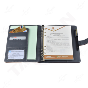 2018 splendida pelle metallizzata A5 sublimazione raccoglitore ad anello Notebook con Logo personalizzato PVC e materiale PU cartella di presentazione - Product Image 3