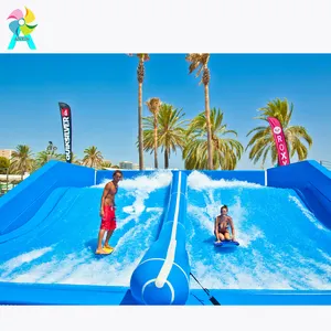 'S Werelds Meest Opwindende Boardsport Dubbelstroom Rider Flowrider Water Surf Simulator Voor Resort