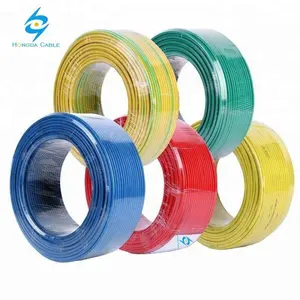 1,5mm 450 750V aislado de pvc cable eléctrico para cableado de la casa