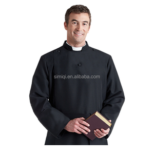Vente chaude et robe <span class=keywords><strong>de</strong></span> <span class=keywords><strong>prêtre</strong></span> noire classique, robe romaine pour toute l'année - Product Image 1