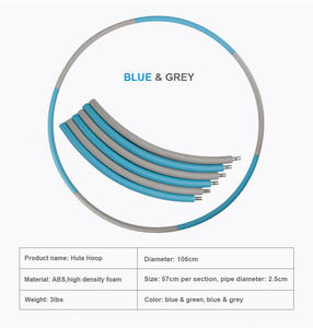 Comercio al por mayor al aire libre inicio ejercicio gimnasia desmontable <span class=keywords><strong>hula</strong></span> <span class=keywords><strong>hoop</strong></span> - Product Image 2
