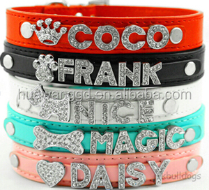 Wholesale Personalized Metal Slide Charm Personalized Pet Dog <strong>Puppy</strong> <strong>Collar</strong> - Product Image 2