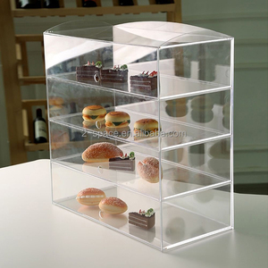 Tùy Chỉnh Acrylic Bakery Pastry Hiển Thị Trường Hợp Đứng Tủ Bánh <span class=keywords><strong>Donuts</strong></span> Cupcakes Bánh Ngọt - Product Image 1