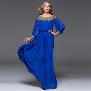 2023 Boutique di alta qualità <span class=keywords><strong>abito</strong></span> da sera donna manica lunga taglie forti musulmano <span class=keywords><strong>abito</strong></span> da festa da donna - Product Image 1