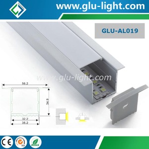 China empotrada aluminio <span class=keywords><strong>LED</strong></span> <span class=keywords><strong>perfil</strong></span> con brida <span class=keywords><strong>para</strong></span> <span class=keywords><strong>LED</strong></span> tira llevada flexible - Product Image 1