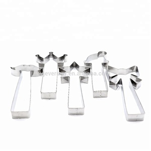 5 Pieces Stainless Steel Christmas <strong>Cookie</strong> <strong>Cutter</strong> <strong>Set</strong>/Mold/<strong>Cookie</strong> Tools - Product Image 2