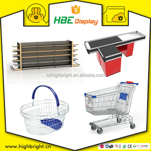 Kemudahan Toko Ritel Menampilkan Peralatan Supermarket Bekas