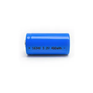 BIS 승인 충전식 리튬 배터리 LiFePO4 16340 3.2V 400mAh 배터리 셀