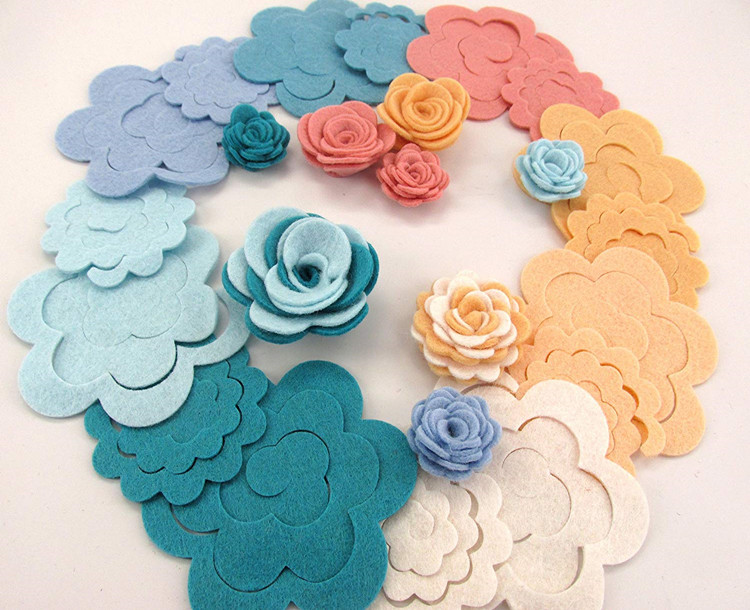 DIY ремесло Войлок 3D розы высечка Аппликация цветы