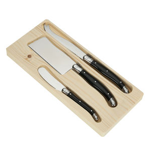 <span class=keywords><strong>Laguiole</strong></span> Set de couverts 6pcs Couteau <span class=keywords><strong>à</strong></span> <span class=keywords><strong>beurre</strong></span> en acier inoxydable avec étui en bois - Product Image 4