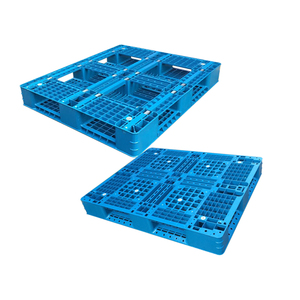 Perímetro completo base rackable apilable puente 4 vías carretilla elevadora entrada palet de plástico - Product Image 4