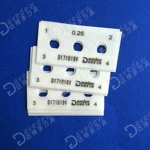 Cuchillas de cerámica de Zirconia <span class=keywords><strong>Industrial</strong></span>, 3 agujeros, doble filo, precio de fábrica - Product Image 6