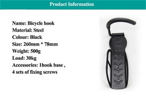 Support mural <span class=keywords><strong>pour</strong></span> <span class=keywords><strong>vélo</strong></span> WEST BIKING, porte-vélos, support d'affichage <span class=keywords><strong>pour</strong></span> <span class=keywords><strong>vélo</strong></span> épaissi, support mural <span class=keywords><strong>pour</strong></span> <span class=keywords><strong>vélo</strong></span> suspendu, <span class=keywords><strong>crochet</strong></span> mural <span class=keywords><strong>pour</strong></span> <span class=keywords><strong>vélo</strong></span> - Product Image 6