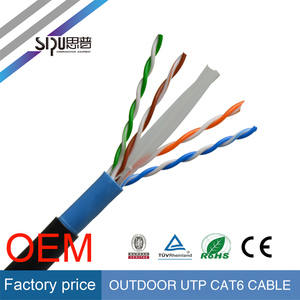 SIPU alta velocidad 4 par <span class=keywords><strong>internet</strong></span> computadora cat6 <span class=keywords><strong>cable</strong></span> utp <span class=keywords><strong>mejor</strong></span> al aire libre al por mayor a prueba <span class=keywords><strong>de</strong></span> agua - Product Image 2