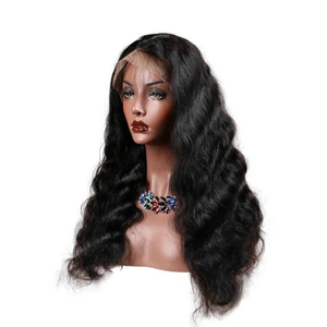 Bonny pelucas de encaje y tejido sin costuras de la onda del cuerpo pelo virginal brasileño pelucas de encaje completo - Product Image 4