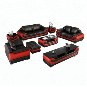 工厂价格 100% 顶级谷物皮革豪华家居客厅家具 <span class=keywords><strong>10</strong></span> 座真皮沙发 - Product Image 5