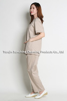 Uniforme chirurgical de médecin d'infirmières en nylon de matériel fin