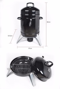 Grill a Carbone Verticale 3-in-1 Portatile da Esterno in Acciaio Verniciato a Polvere Premium con Funzione <span class=keywords><strong>Barbecue</strong></span> di Lusso - Product Image 2
