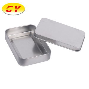 Concurrentiel <span class=keywords><strong>prix</strong></span> rectangle argent cadeau tin can fabricant en Chine - Product Image 1