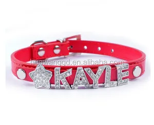 Holesale-collar personalizable con letras, collar personalizable para perros y Mascotas