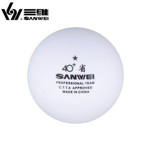 Sanwei — balles en matériau ABS, 40 + balles d'entraînement du club quotidien, 1 étoile ping-pong, nouvelle collection - Product Image 3