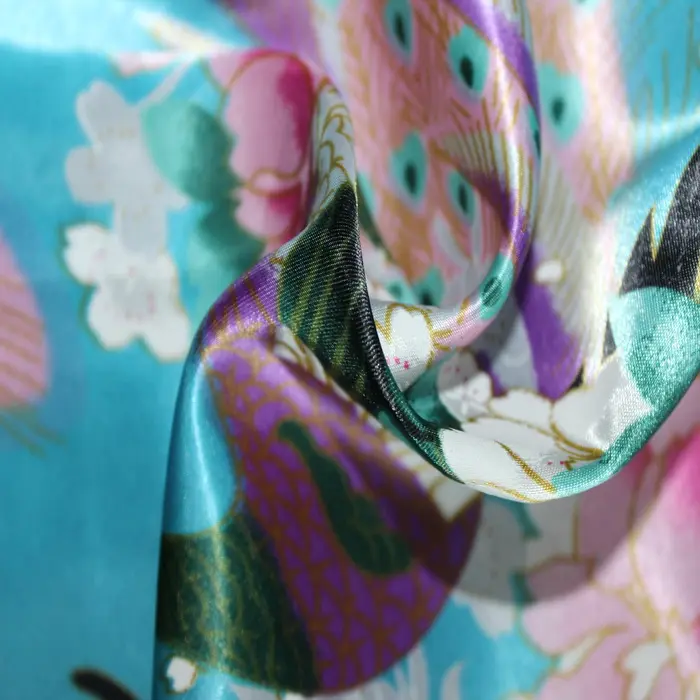 New 2018 shaoxing summer satin silk fabric natural silk fabric
