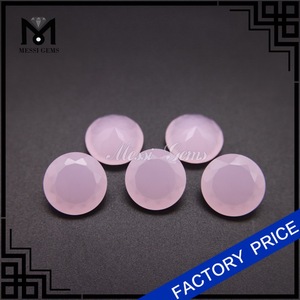 Forma de la piedra preciosa de cristal de cuarzo rosa 10mm ronda - Product Image 2