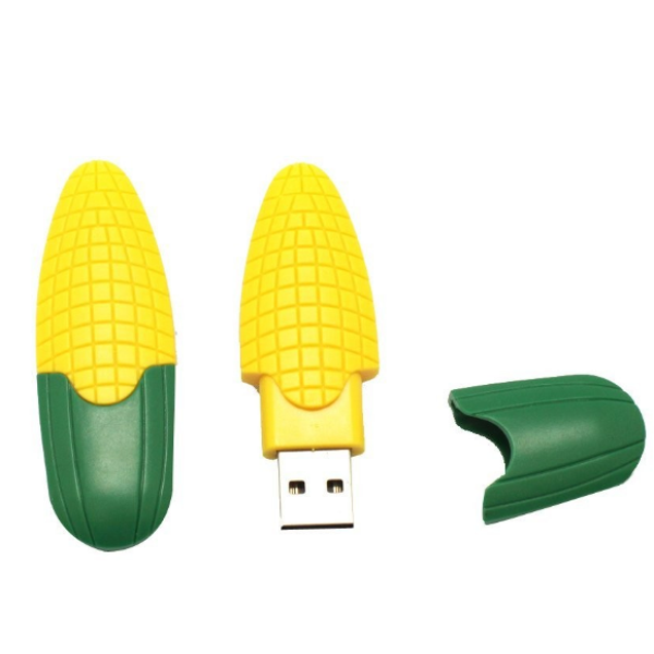 USB 2.0 64GB Corn Shaped Wholesale Pen Drive 32GB Corn USB Flash Drive Custom Logo Corn USB Sticks Promotional Gifts