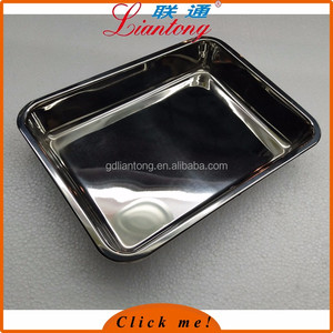 Paiement de sécurité en acier inoxydable alimentaire plateau maroc, plateau de nourriture congelée 0.8mm épaisseur 25x19.1 cm - Product Image 5