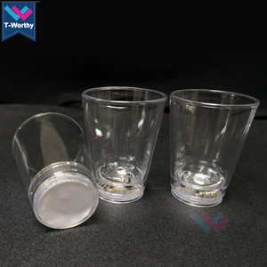 Mini copa de plástico con luz LED para vino, copa de tirador intermitente activada con Sensor de agua para promociones de bares y fiestas - Product Image 5