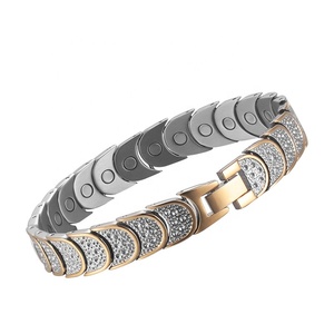 Bracelet magnétique en titane pour le contrôle de la tension artérielle, fabriqué par un fabricant vérifié, conforme au test de pulvérisation de sel <span class=keywords><strong>REACH</strong></span> - Product Image 2