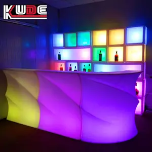 party rental LED illuminated mobile bar table wholesale from China