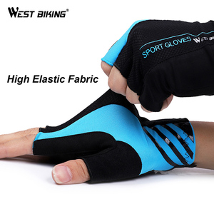 WEST BIKING-<span class=keywords><strong>guantes</strong></span> transpirables a prueba de golpes para <span class=keywords><strong>ciclismo</strong></span>, de medio dedo, Unisex - Product Image 3