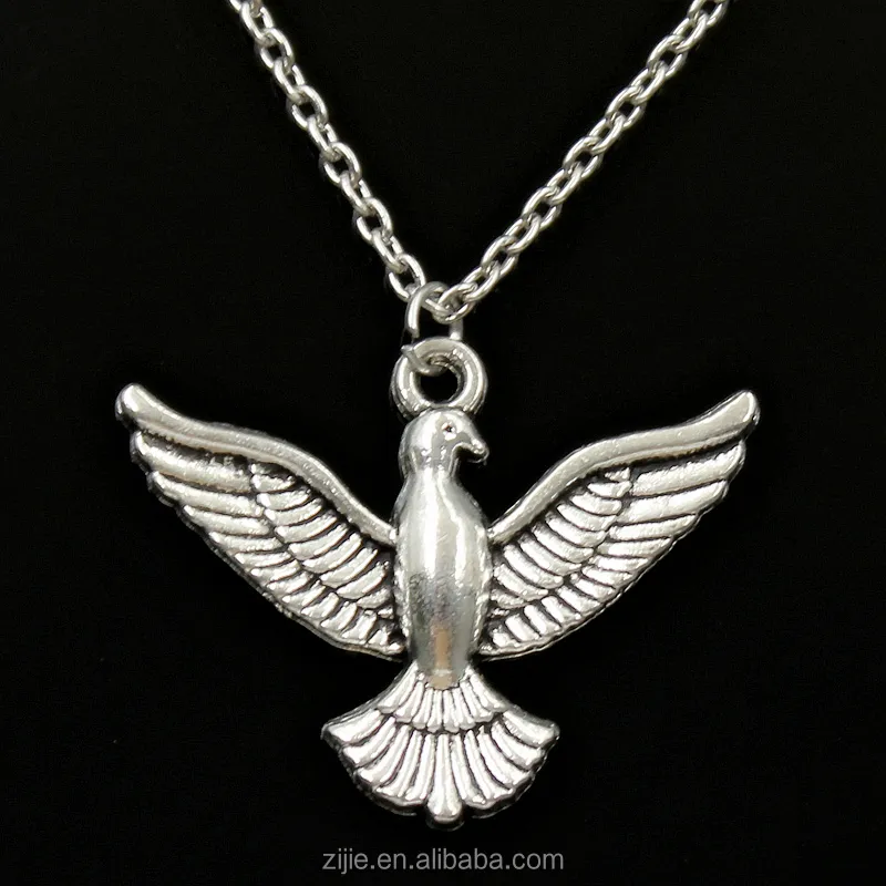 fashion new arrival jewelry plated silver alloy eagle hawk pendant necklace for gift