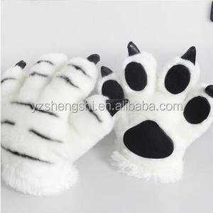 טייגר <span class=keywords><strong>paw</strong></span> זנב ראש להקת קטיפה צעצוע ילד cosplay תלבושות/קטיפה נמר זנב לילדים לשחק משחק - Product Image 3