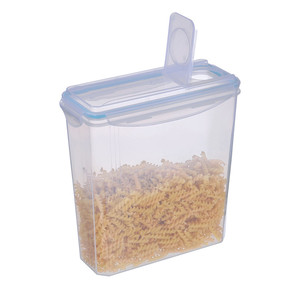 Conteneur à céréales de 3,7 L, idéal pour le stockage des aliments secs, avec couvercle hermétique bleu, lot de 4 pour céréales, collations et sucre - Product Image 5