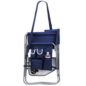 Sedia <span class=keywords><strong>da</strong></span> Campeggio Pieghevole con Tavolino, Portabicchieri e Portariviste, Sedia Portatile per Esterni - Product Image 4
