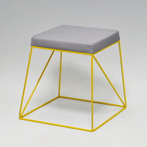 Contemporary Single Stackable Stool Chair with Cushion for Home Hotel School or Apartment Use Made of Durable Metal - Product Image 6