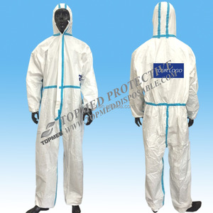 Desechable no tejido traje sobretodo microporosa Coverall SMS - Product Image 5