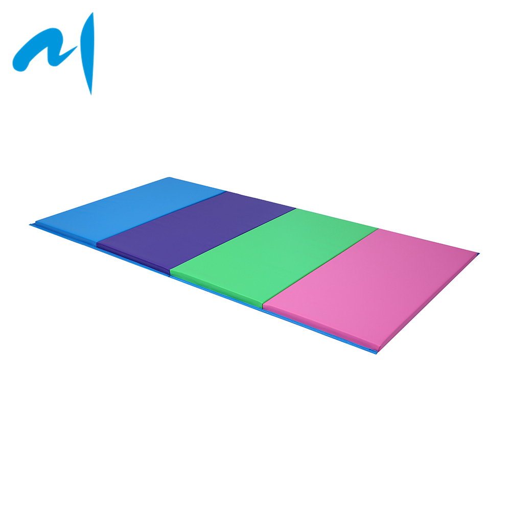 Складной гимнастический коврик ZEHUA 4 'x 8' x 1,5 дюйма, 15,5 унции, ПВХ