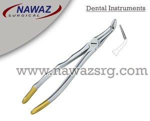 Fórceps de extracción de dientes dentales de color plateado personalizado de alta calidad con fórceps de acero inoxidable Fig.46 Diam - Product Image 2