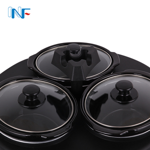 Básica mejor gama alta 2017 nueva llegada Hotel eléctrico vendimia 3 Quart oval <span class=keywords><strong>4</strong></span>.5 triple buffet olla 3 <span class=keywords><strong>en</strong></span> <span class=keywords><strong>1</strong></span> - Product Image 5