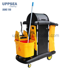 Chariot <span class=keywords><strong>de</strong></span> <span class=keywords><strong>ménage</strong></span> commercial UPPSEA avec armoire - Product Image 3
