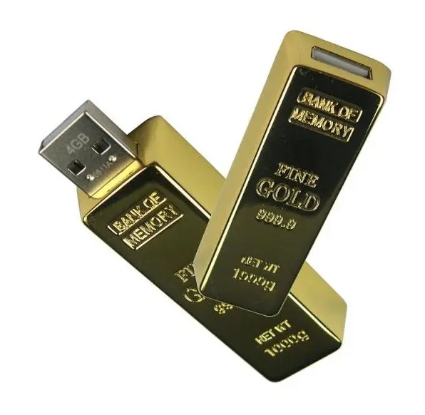 Manufacture Cheap Costs Birthday Gifts Gold Bar usb flash drive Metal golden usb memory sticks gold bar usb memoria gadgets