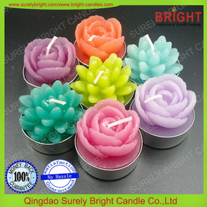 Conjunto de velas de vela en forma de rosa, venta al por mayor, alta calidad, promoción de Navidad - Product Image 4